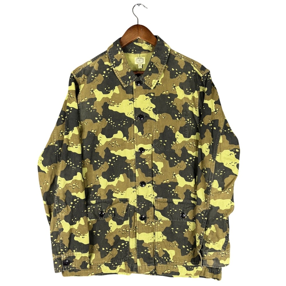 Obey Worldwide Propaganda Military Field Jacket Mens M Camo Button Utility Coat